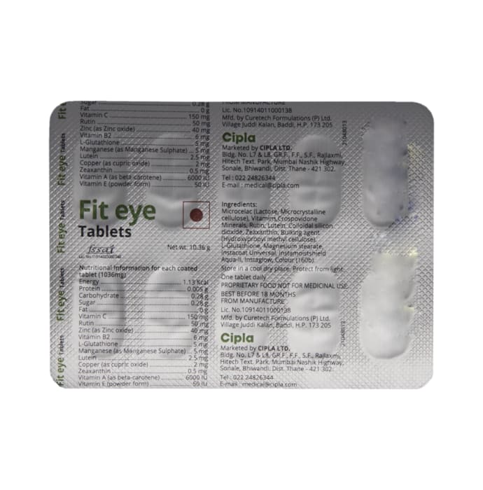 Fit eye tablet (10'S)