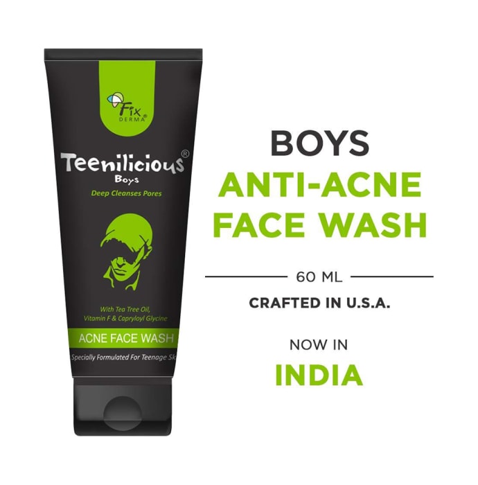 Fixderma Teenilicious Boys Acne Face Wash (60gm)