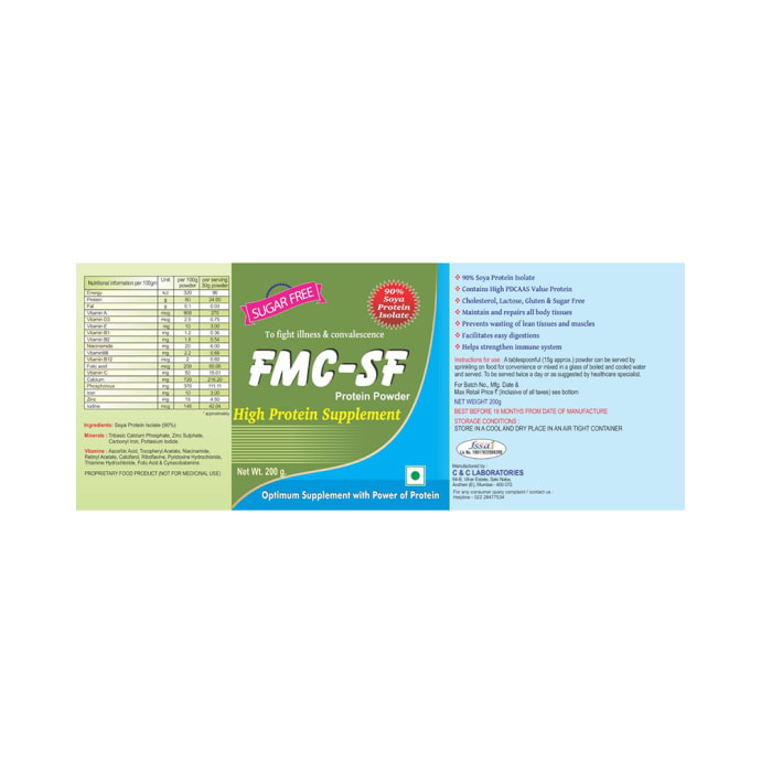 FMC -SF Protein Powder Sugar Free (200gm)