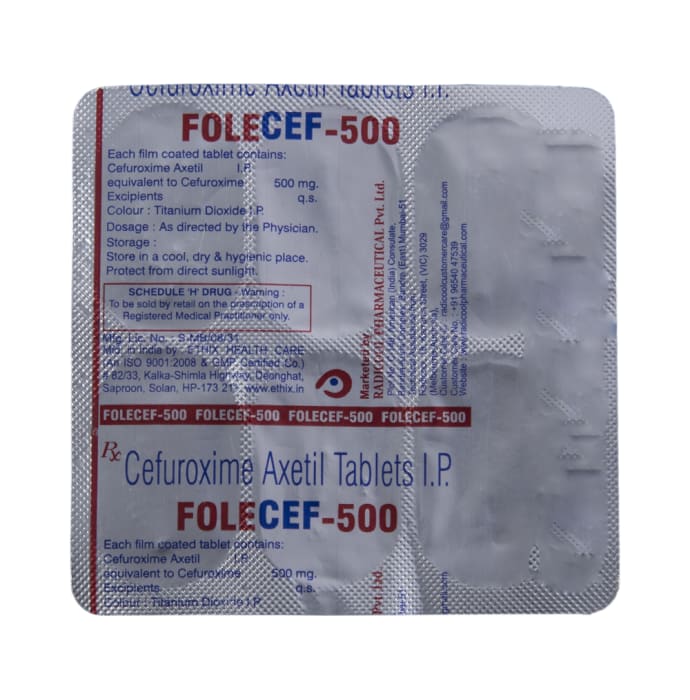 Folecef 500mg Tablet (6'S)