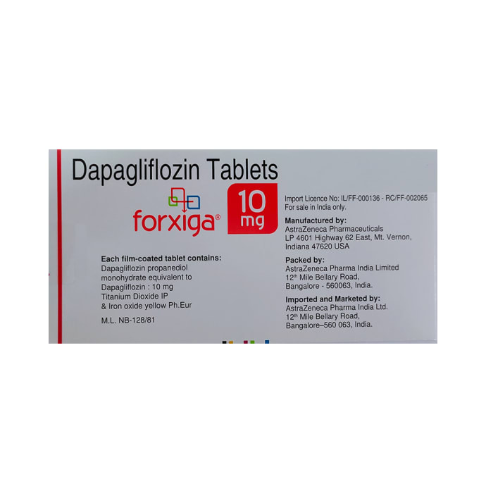Forxiga 10mg Tablet (14'S)
