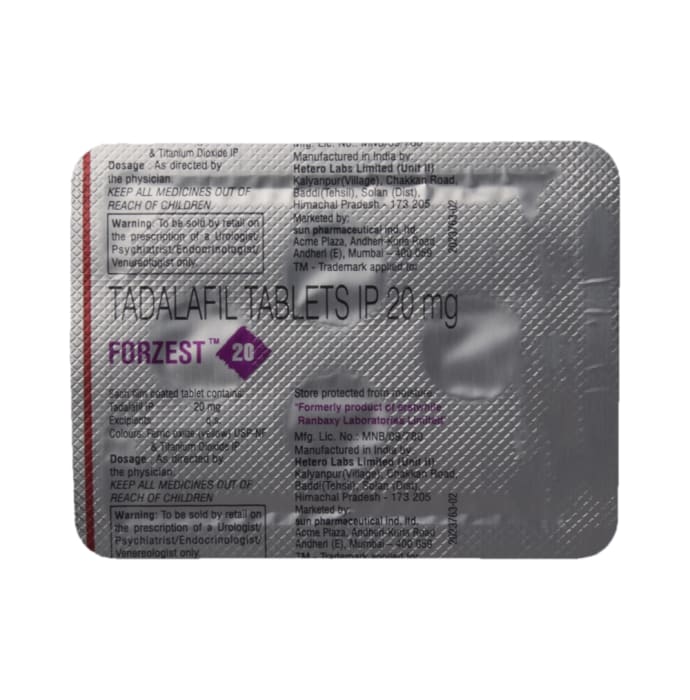 Forzest 20mg Tablet (7'S)