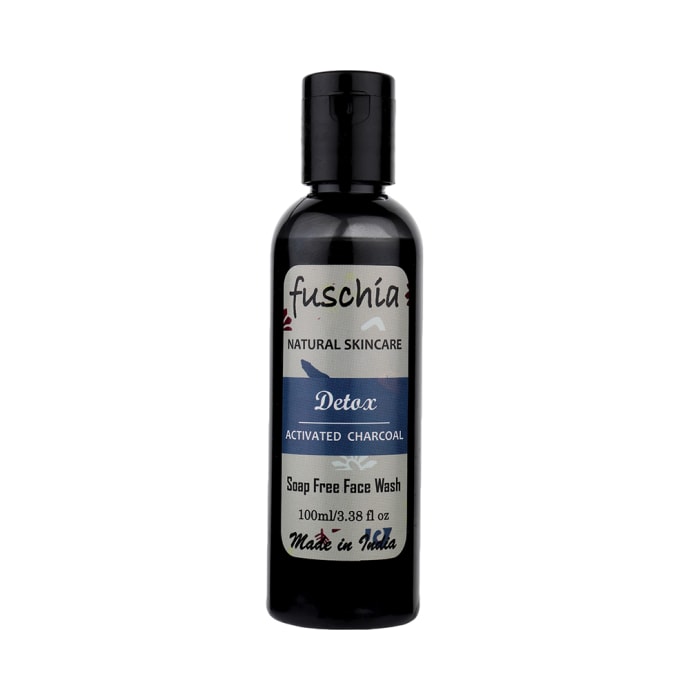 Fuschia Soap Free Face Wash Detox Activated Charcoal (100ml)