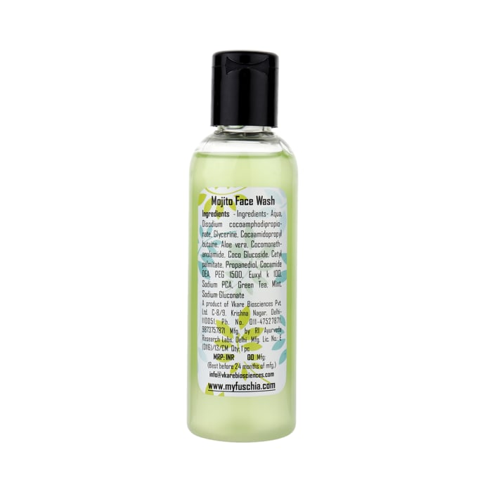 Fuschia Soap Free Face Wash Mojito Green Tea Mint (100ml)