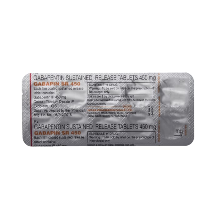 Gabapin 450mg Tablet SR (10'S)