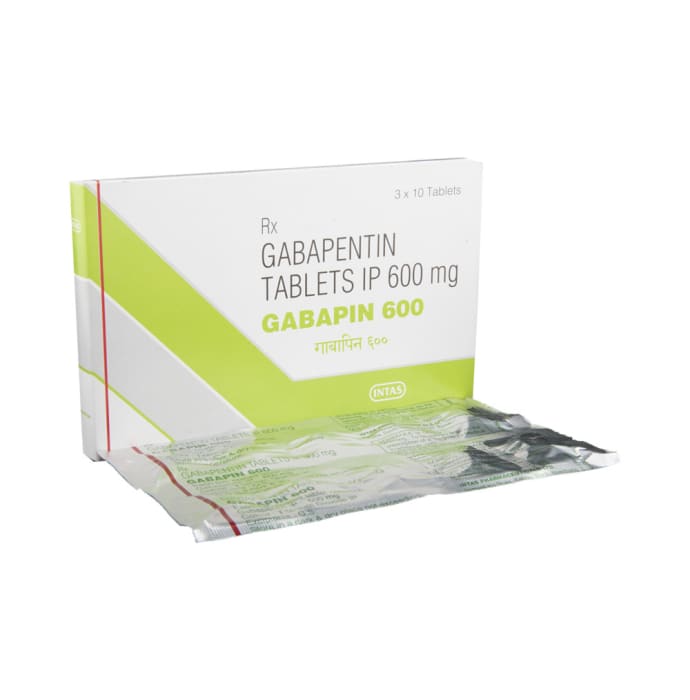 Gabapin 600mg Tablet (10'S)