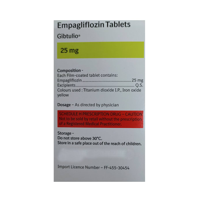 Gibtulio 25mg Tablet (10'S)