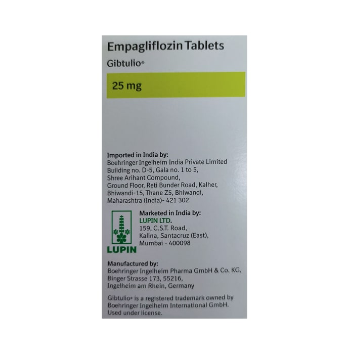 Gibtulio 25mg Tablet (10'S)