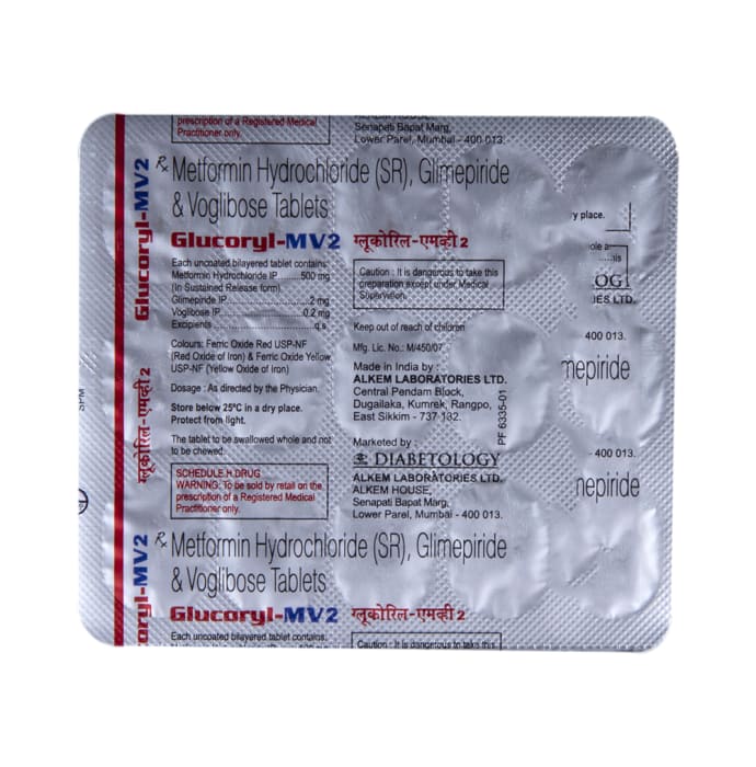 Glucoryl-MV 2 Tablet SR (15'S)