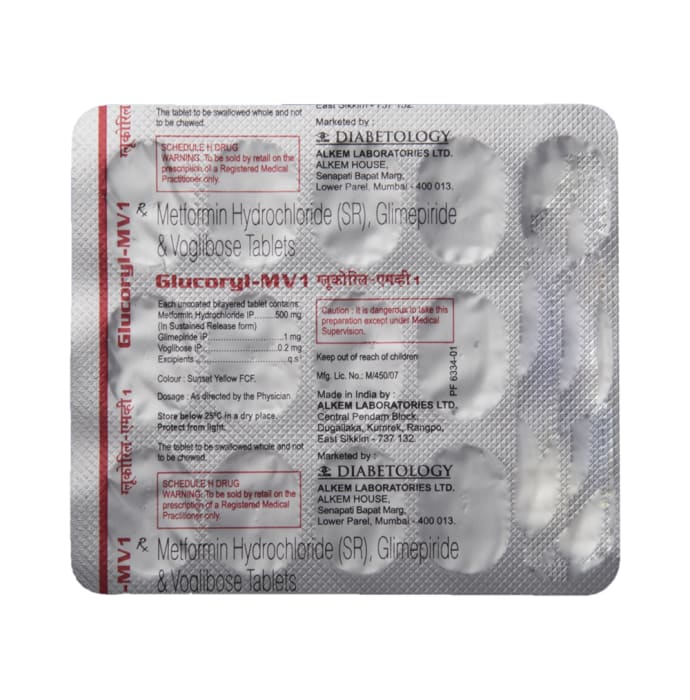 Glucoryl-MV1 Tablet SR (15'S)