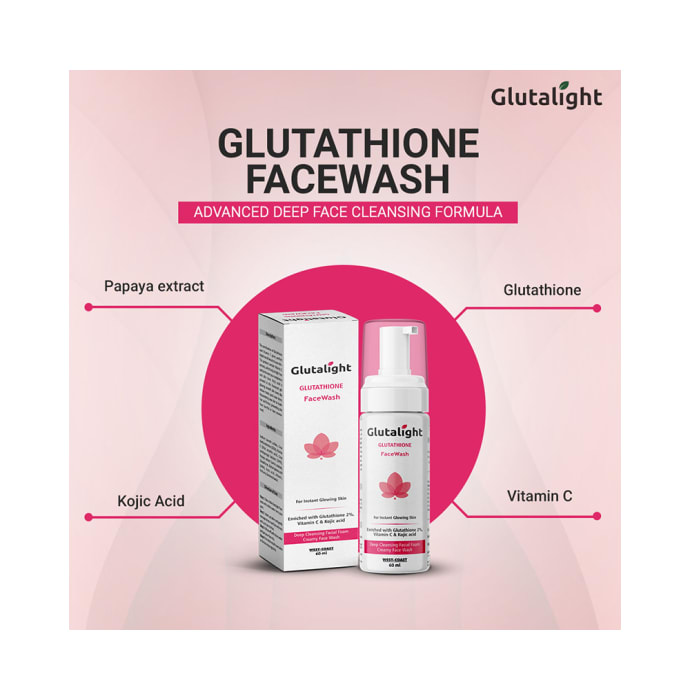 Glutalight Glutathione Face Wash (60ml)