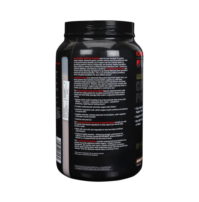 GNC AMP Gold Series Complete Protein Powder Natural Chocolate (2.58lb)