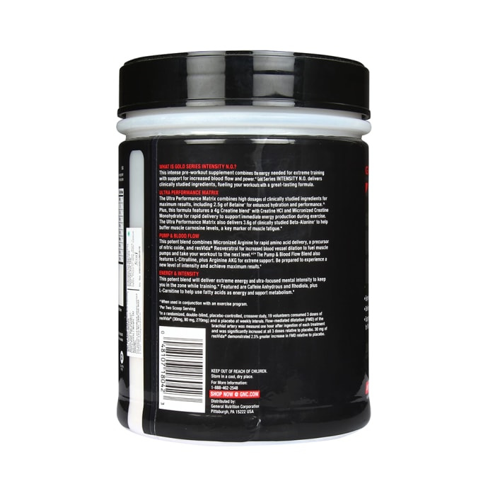 GNC AMP Gold Series Intensity N.O. Powder Juicy Watermelon (810gm)