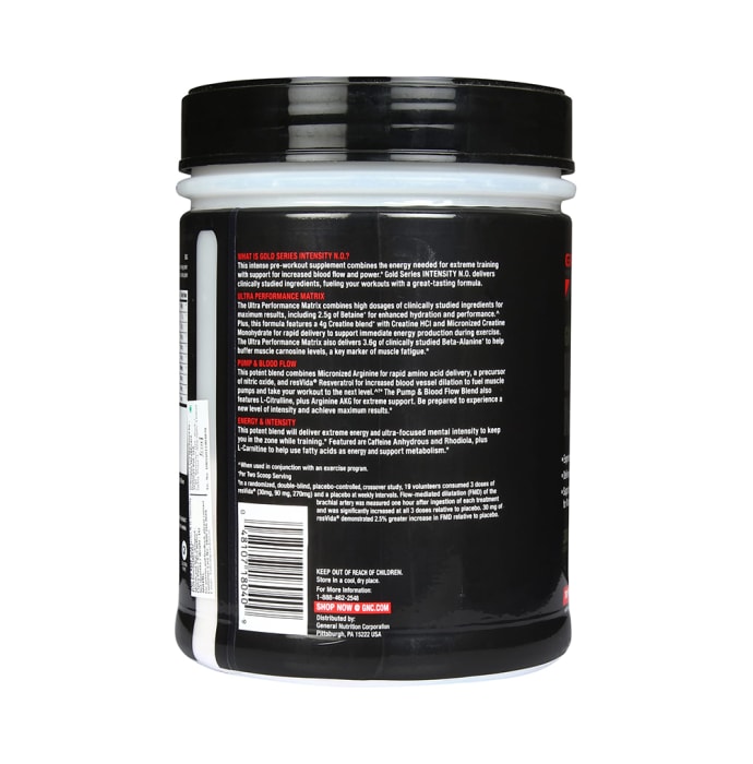 GNC AMP Gold Series Intensity N.O. Powder Tropical Fruit Punch (810gm)