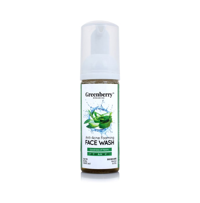 Greenberry Organics Face Wash Anti-Acne Foaming (50ml)