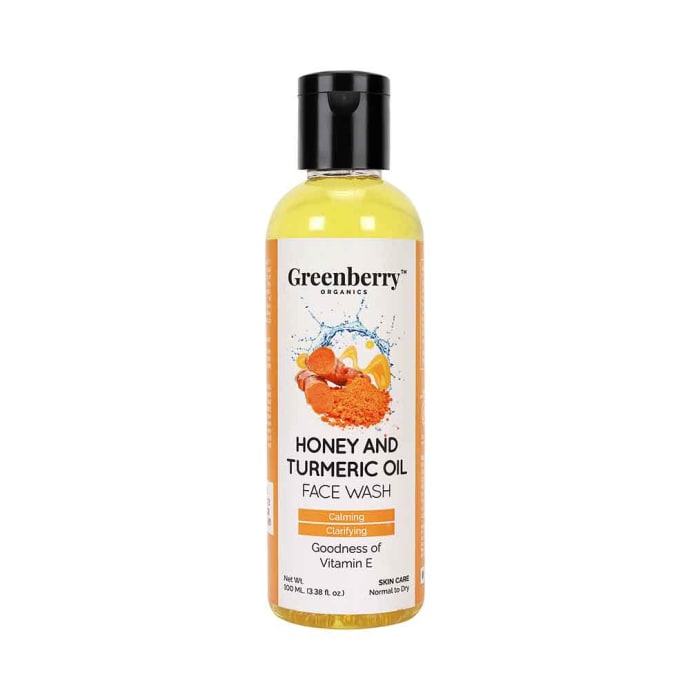 Greenberry Organics Face Wash Honey and Turmeric Oil (100ml)