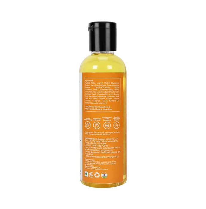 Greenberry Organics Face Wash Honey and Turmeric Oil (100ml)