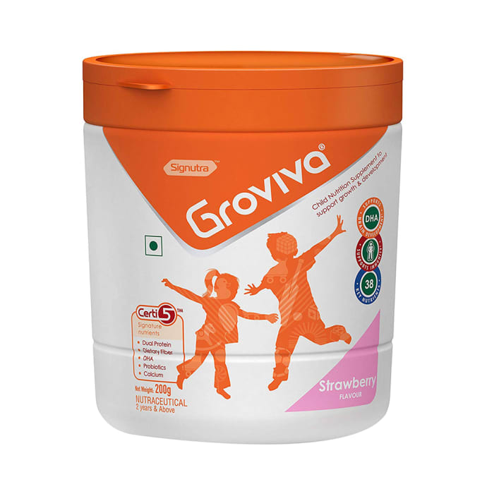 Groviva Powder Strawberry (200gm)