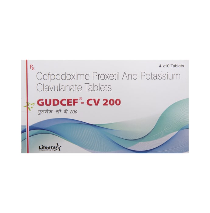 Gudcef-CV 200 Tablet (10'S)