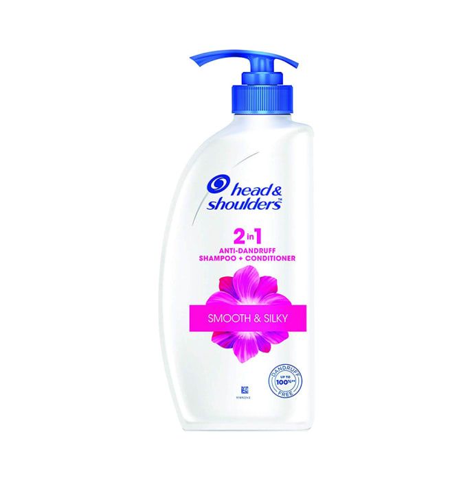 Head & Shoulders Smooth & Silky 2 in 1 Anti-Dandruff Shampoo+Conditioner (180ml)