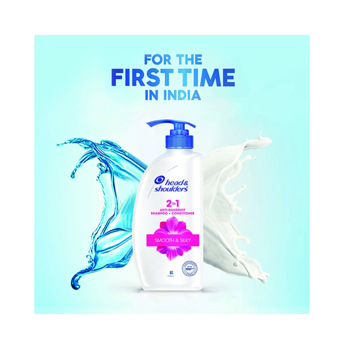 Head & Shoulders Smooth & Silky 2 in 1 Anti-Dandruff Shampoo+Conditioner (180ml)