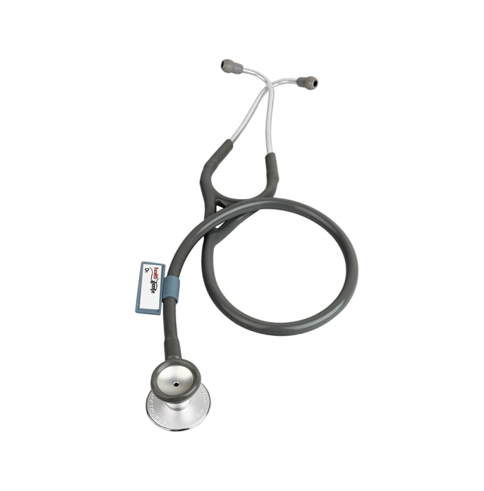 Healthgenie hg-404g aluminium double stethoscope grey