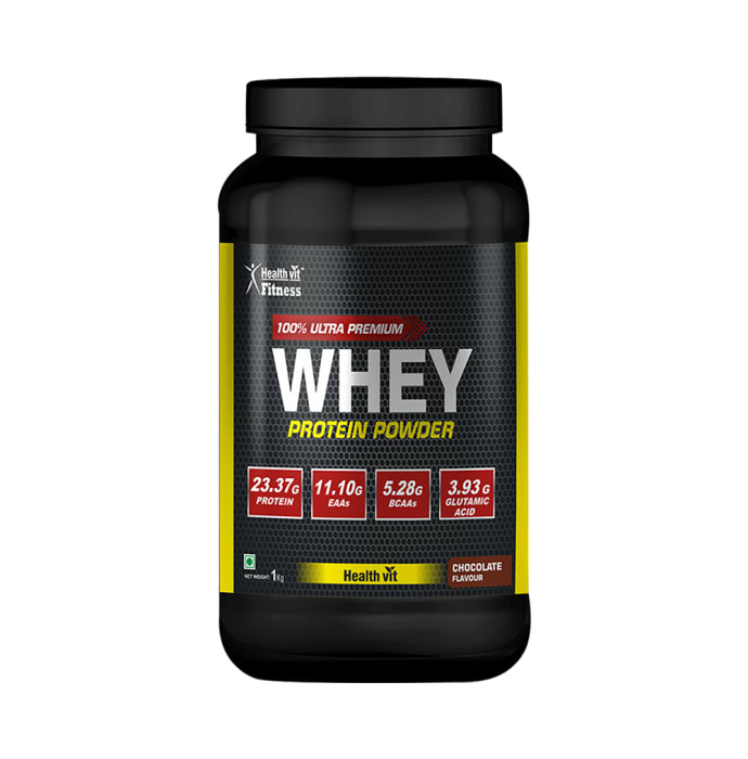 Healthvit 100% ultra premium whey protein powder chocolate (2.2lb)