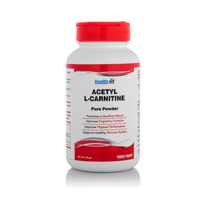 HealthVit Acetyl L-Carnitine Pure Powder (100gm)