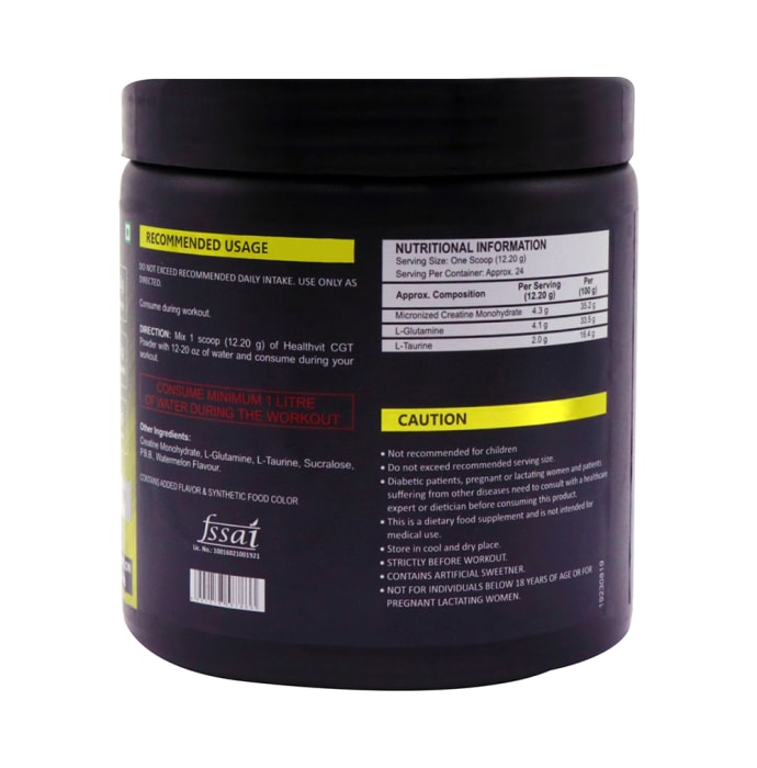 HealthVit Fitness CGT Powder Watermelon (300gm)