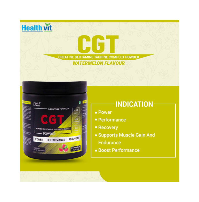 HealthVit Fitness CGT Powder Watermelon (300gm)