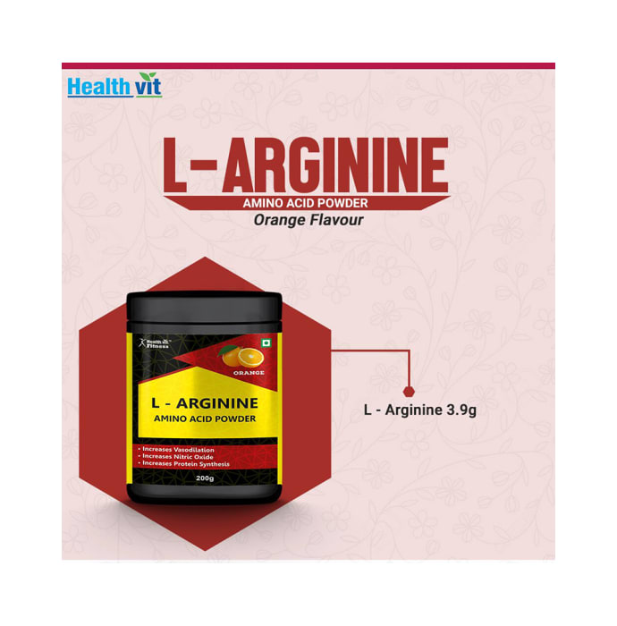 HealthVit Fitness L-Arginine Powder Orange (200gm)