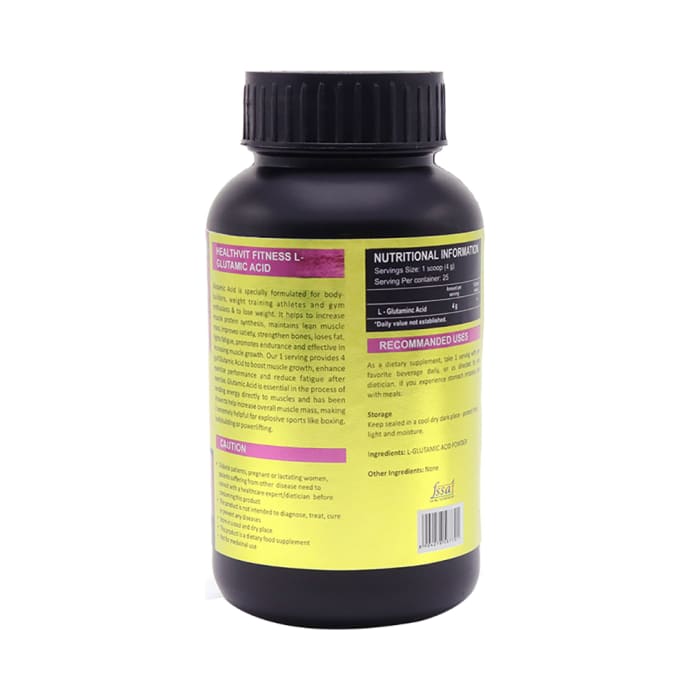 Healthvit fitness l-glutamic acid powder