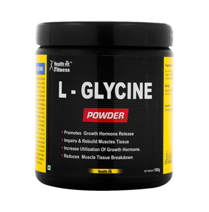 Healthvit fitness l-glycine powder (100gm)