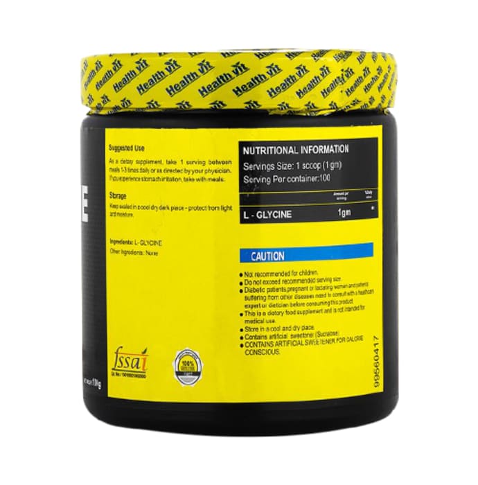 Healthvit fitness l-glycine powder (100gm)