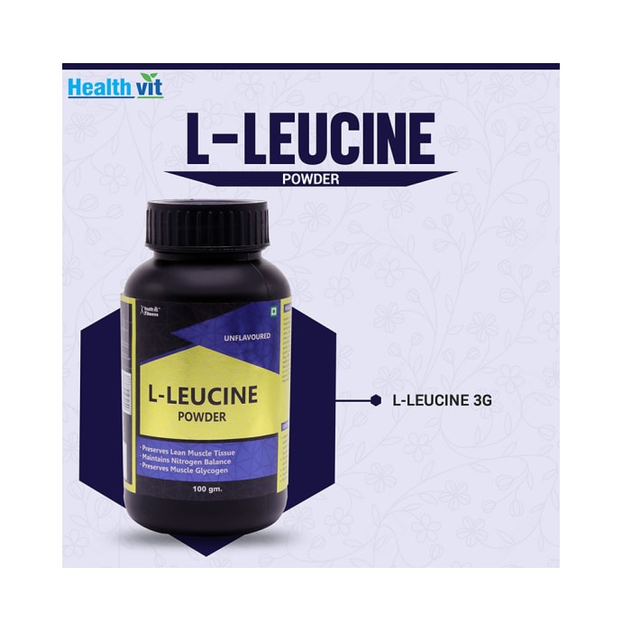 Healthvit fitness l-leucine powder