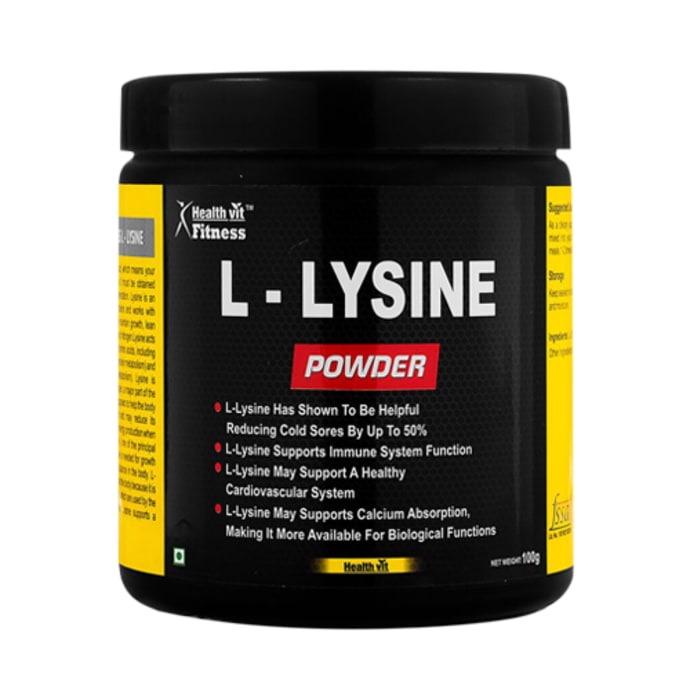 Healthvit fitness l-lysine powder (100gm)