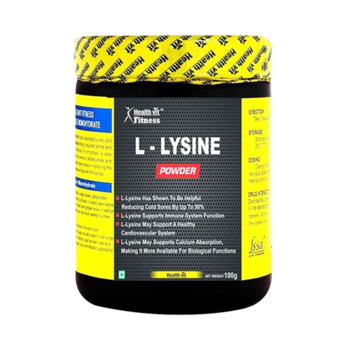 Healthvit fitness l-lysine powder (100gm)