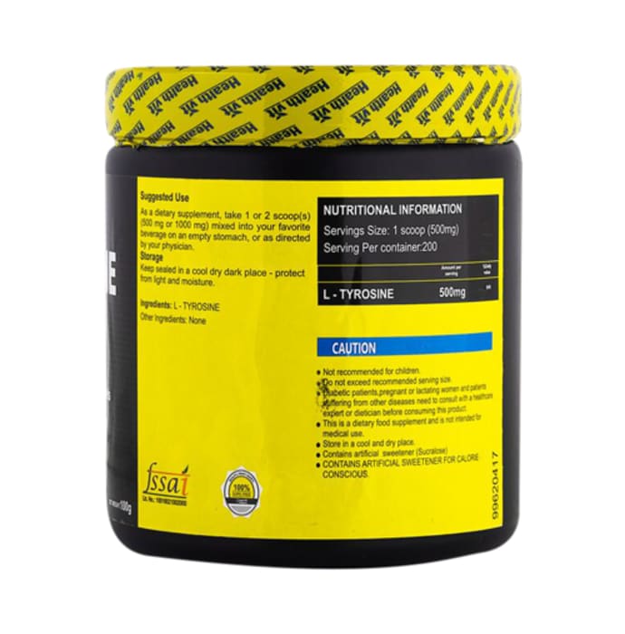 Healthvit fitness l-tyrosine powder (100gm)