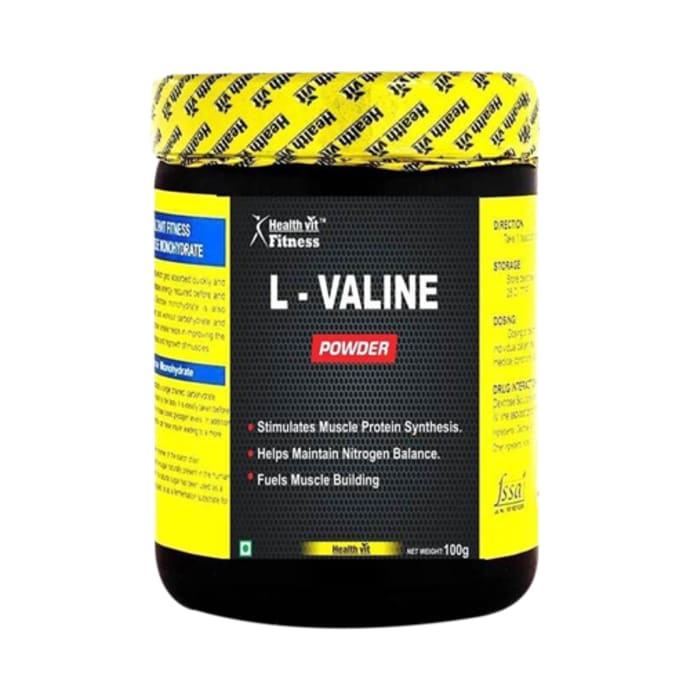 Healthvit fitness l-valine powder (100gm)