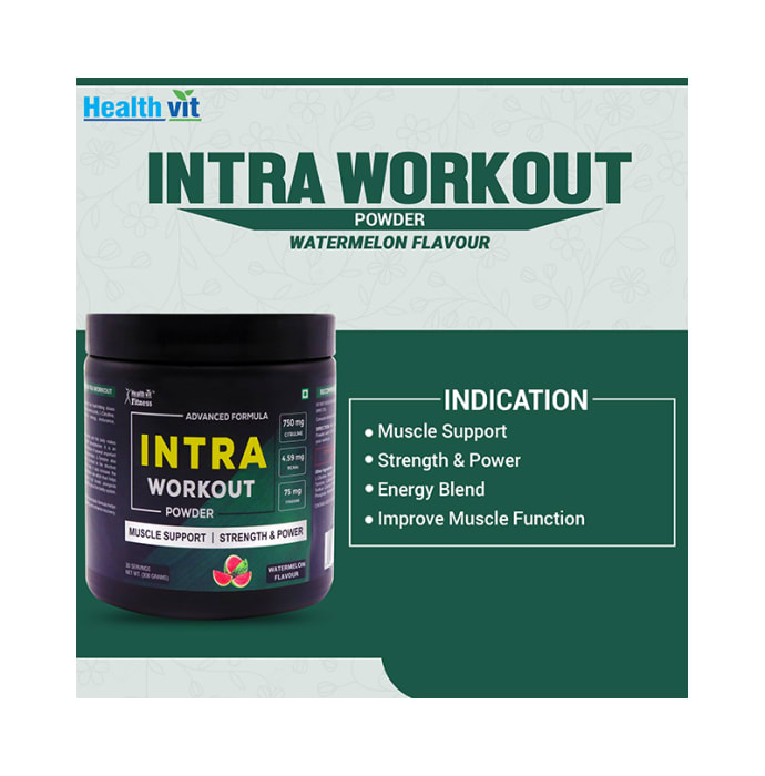 HealthVit Intra Workout Powder Watermelon (300gm)