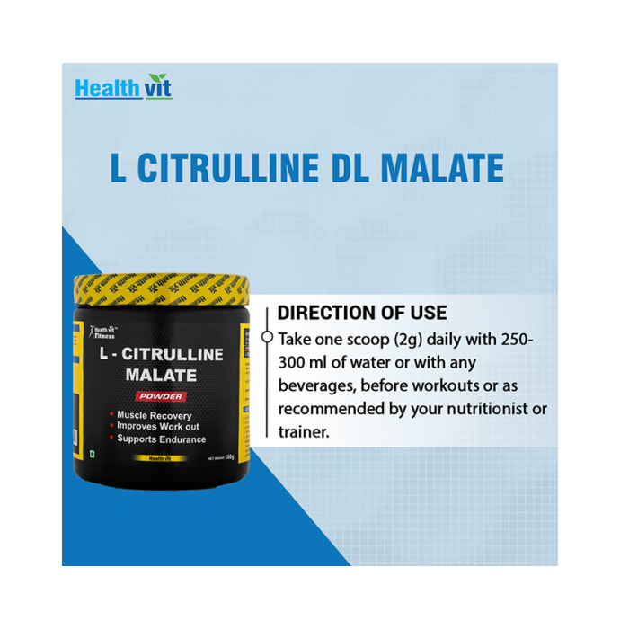 Healthvit l-citrulline malate powder (100gm)