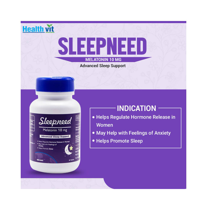 HealthVit Sleepneed Melatonin 10mg Tablet (60'S)