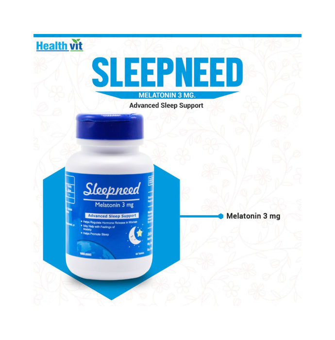 HealthVit Sleepneed Melatonin 3mg Tablet (60'S)