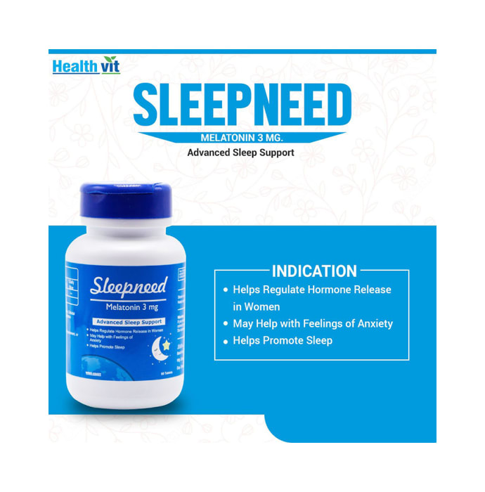 HealthVit Sleepneed Melatonin 3mg Tablet (60'S)