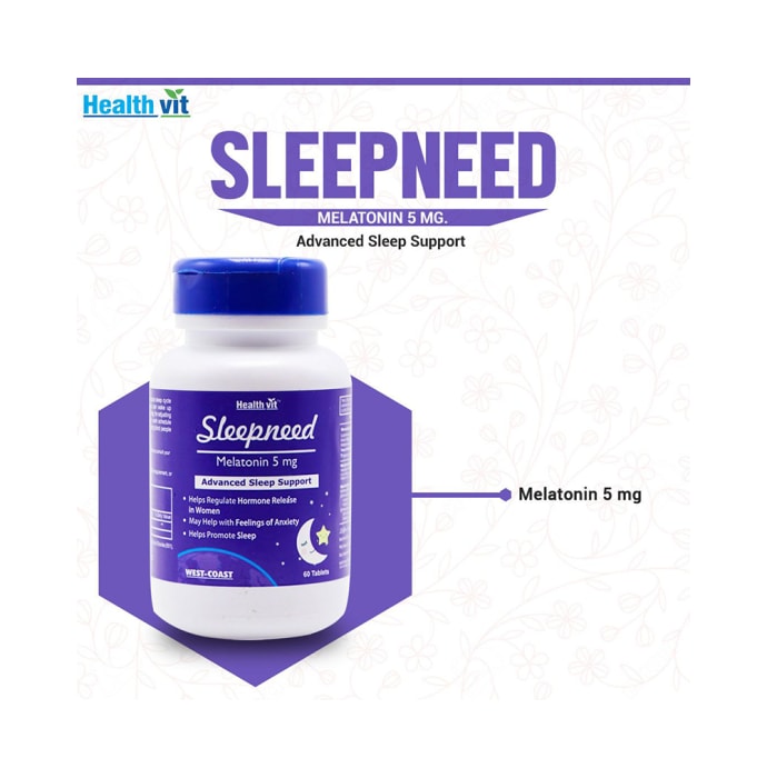 HealthVit Sleepneed Melatonin 5mg Tablet (60'S)