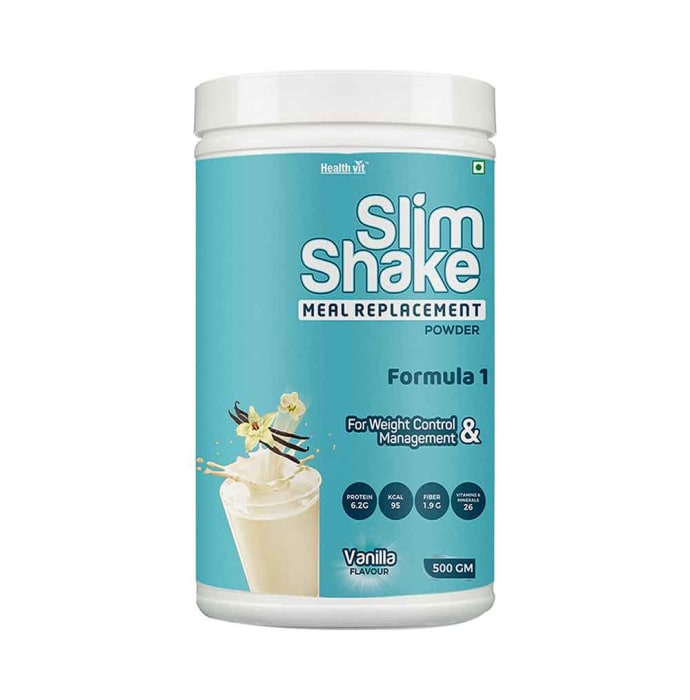 HealthVit Slim Shake Meal Replacement Vanilla Powder (500gm)