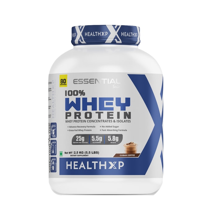 HealthXP 100% Whey Protein Cuban Coffee (1kg)