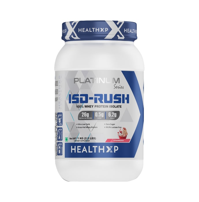 HealthXP Iso-Rush 100% Whey Protein Isolate Strawberry (1kg)