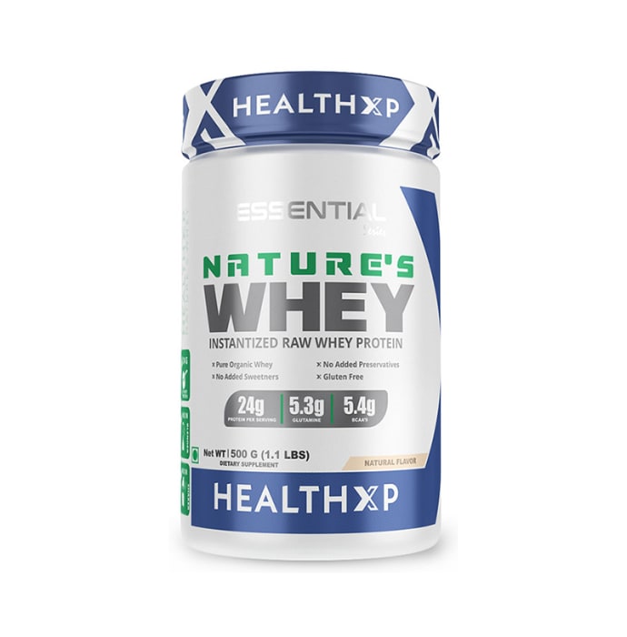 HealthXP Nature's Raw Whey Protein Natural (1kg)