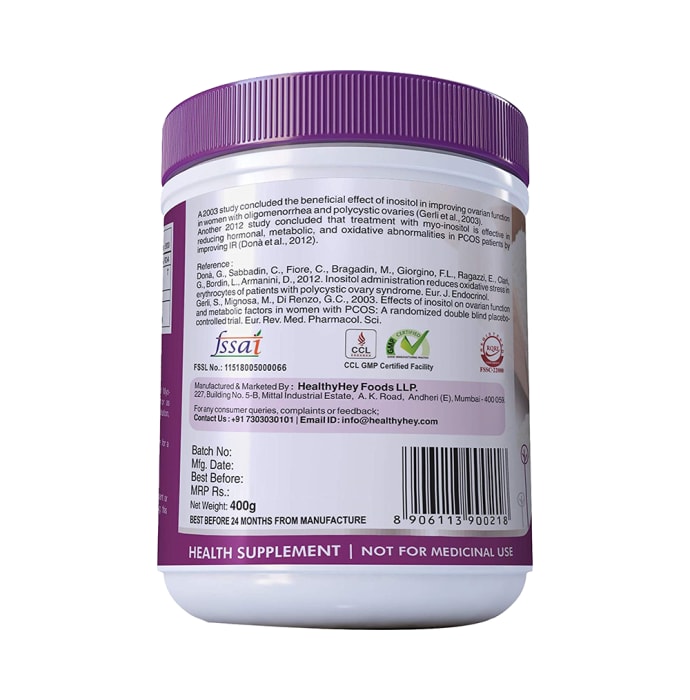 HealthyHey Myo-Inositol Powder (400gm)
